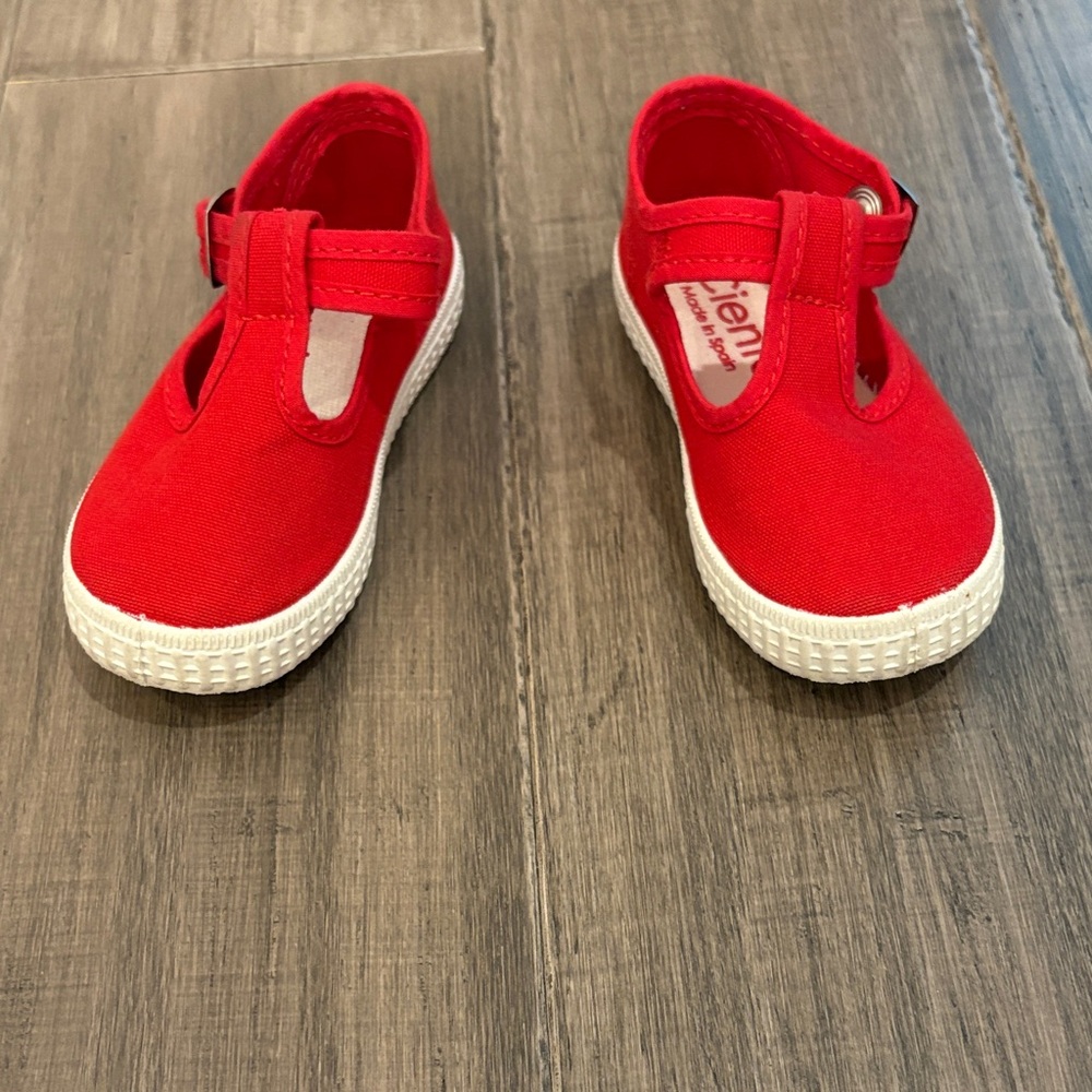 Cienta Red Baby Walker Shoes